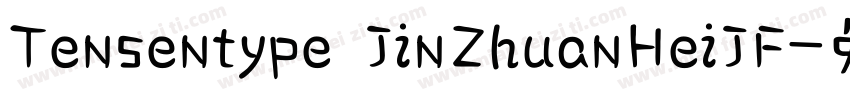 Tensentype JinZhuanHeiJF字体转换